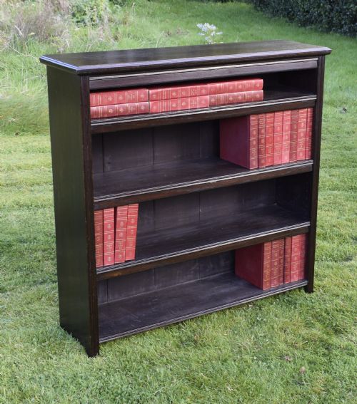VICTORIAN OAK BOOKCASE - ADDITIONAL PHOTO 4