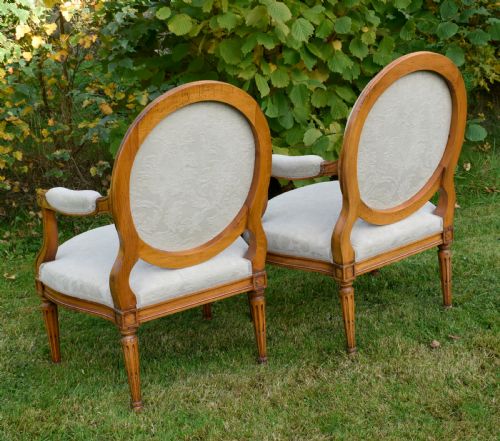 PAIR OF FRENCH FULLY UPHOLSTERED OPEN ARMCHAIRS - ADDITIONAL PHOTO 24