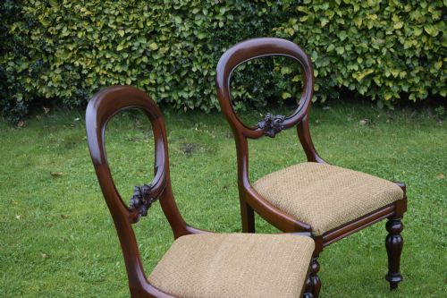 PAIR OF QUALITY MAHOGANY VICTORIAN CHAIRS - ADDITIONAL PHOTO 4