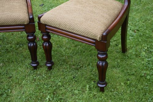 PAIR OF QUALITY MAHOGANY VICTORIAN CHAIRS - ADDITIONAL PHOTO 15