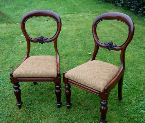 PAIR OF QUALITY MAHOGANY VICTORIAN CHAIRS - ADDITIONAL PHOTO 16