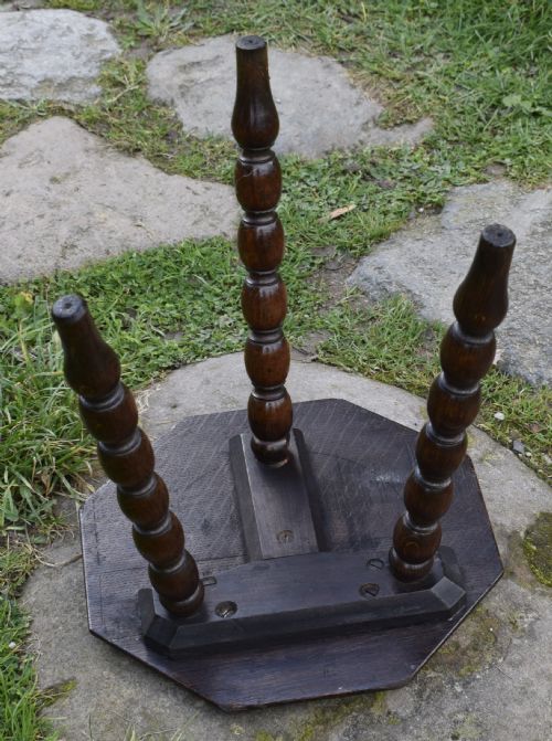 OCTAGONAL BOBBIN TURNED TABLE - ADDITIONAL PHOTO 13