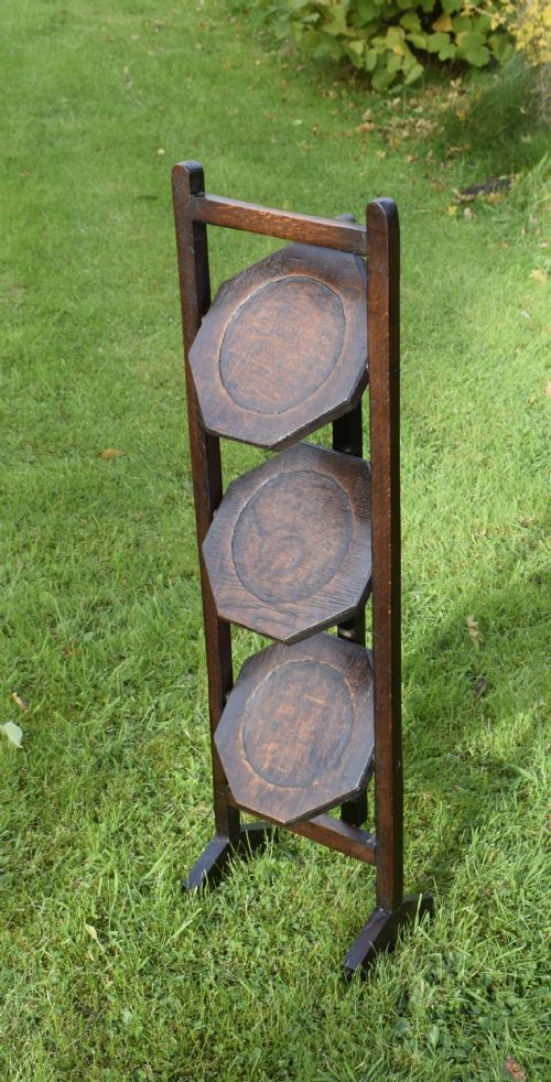 EARLY 20TH CENTURY FOLDING CAKE STAND - ADDITIONAL PHOTO 1