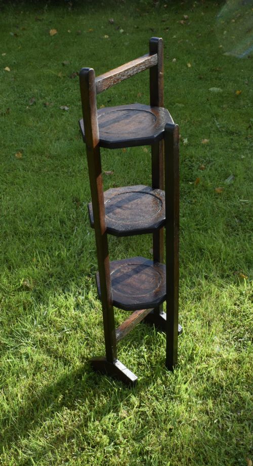 EARLY 20TH CENTURY FOLDING CAKE STAND - ADDITIONAL PHOTO 3