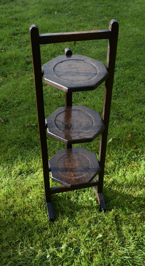 EARLY 20TH CENTURY FOLDING CAKE STAND - ADDITIONAL PHOTO 5