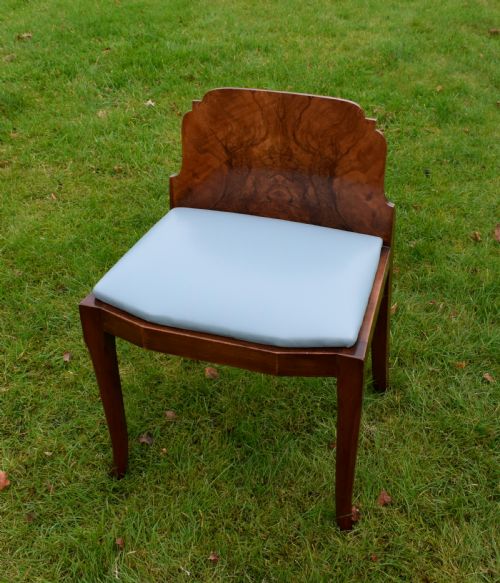 ART DECO WALNUT STOOL - ADDITIONAL PHOTO 8