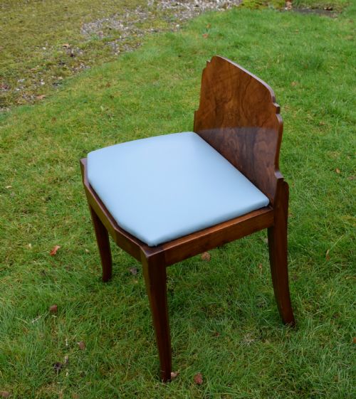 ART DECO WALNUT STOOL - ADDITIONAL PHOTO 13