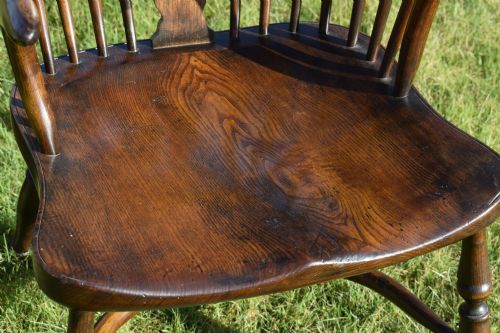 ANTIQUE WINDSOR ARM CHAIR - ADDITIONAL PHOTO 15