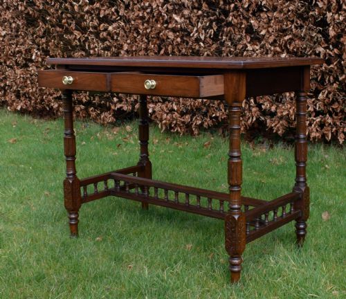ANTIQUE WRITING TABLE DESK - ADDITIONAL PHOTO 5