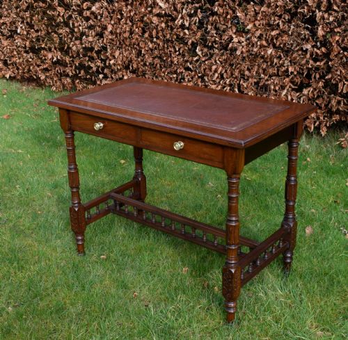 ANTIQUE WRITING TABLE DESK - ADDITIONAL PHOTO 14