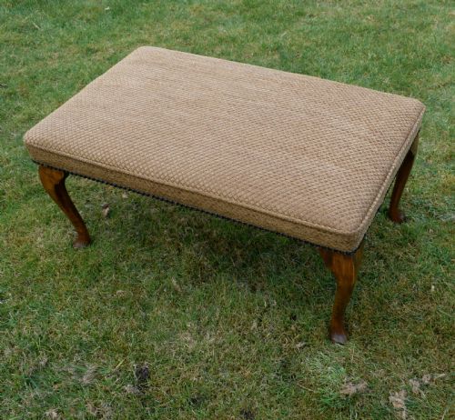 EARLY 20TH CENTURY UPHOLSTERED CENTER STOOL - ADDITIONAL PHOTO 10
