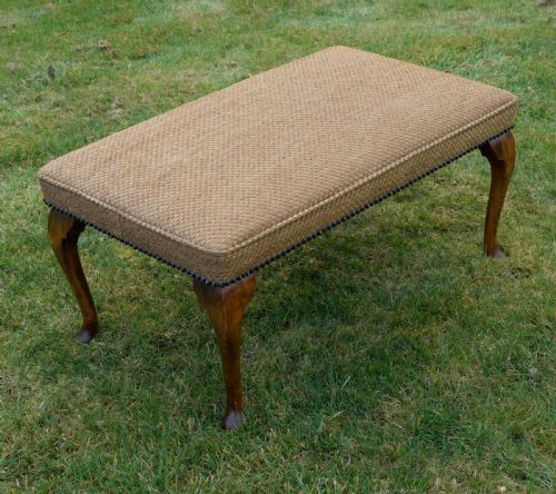 EARLY 20TH CENTURY UPHOLSTERED CENTER STOOL - ADDITIONAL PHOTO 12