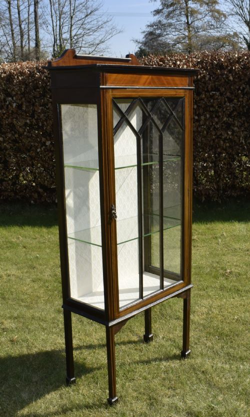 EDWARDIAN INLAID DISPLAY CABINET - ADDITIONAL PHOTO 1
