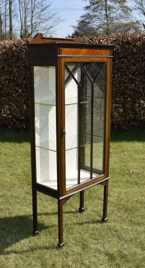 EDWARDIAN INLAID DISPLAY CABINET - ADDITIONAL PHOTO 2