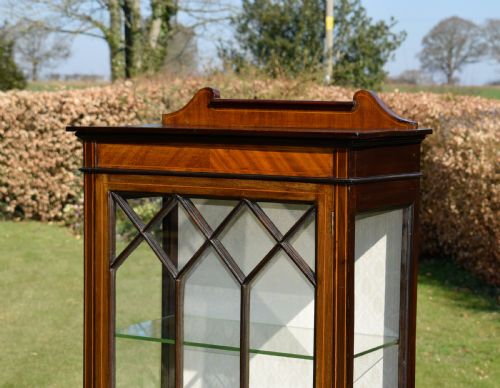 EDWARDIAN INLAID DISPLAY CABINET - ADDITIONAL PHOTO 3
