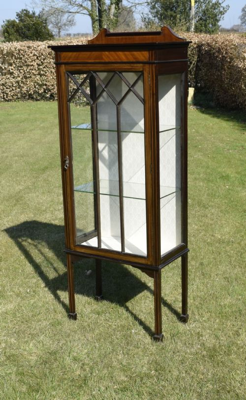 EDWARDIAN INLAID DISPLAY CABINET - ADDITIONAL PHOTO 10
