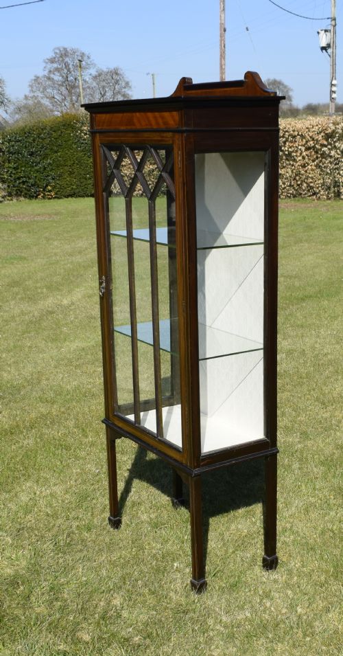 EDWARDIAN INLAID DISPLAY CABINET - ADDITIONAL PHOTO 11