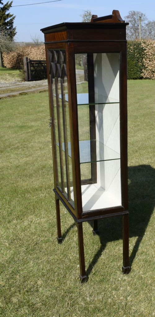 EDWARDIAN INLAID DISPLAY CABINET - ADDITIONAL PHOTO 13