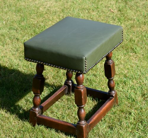 19TH CENTURY OAK JOINT STOOL - ADDITIONAL PHOTO 8
