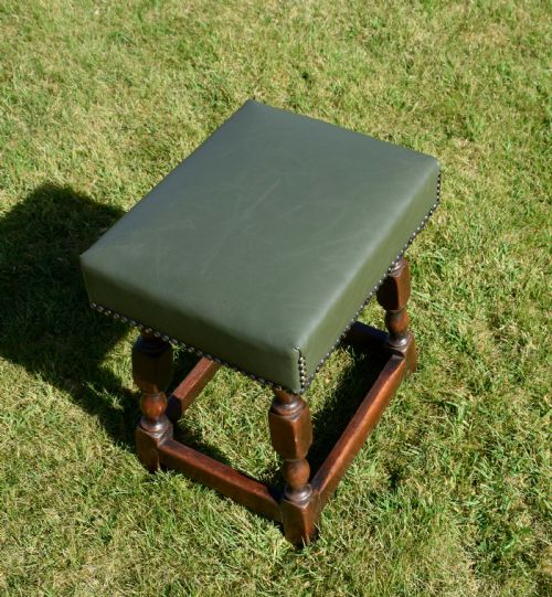 19TH CENTURY OAK JOINT STOOL - ADDITIONAL PHOTO 10