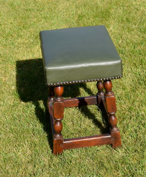 19TH CENTURY OAK JOINT STOOL - ADDITIONAL PHOTO 12