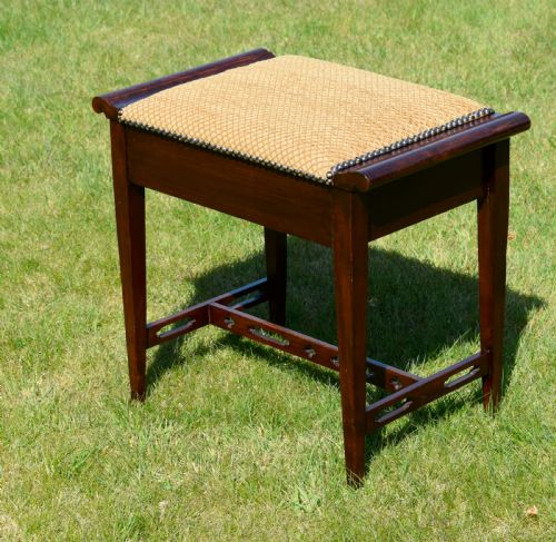 ARTS CRAFTS PIANO STOOL MUSIC STOOL - ADDITIONAL PHOTO 3
