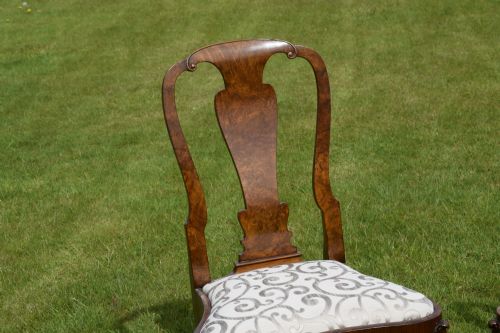 PAIR OF QUALITY WALNUT CHAIRS - ADDITIONAL PHOTO 1