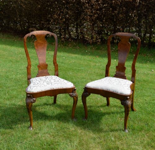 PAIR OF QUALITY WALNUT CHAIRS - ADDITIONAL PHOTO 6