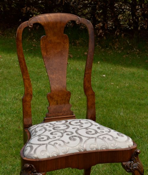 PAIR OF QUALITY WALNUT CHAIRS - ADDITIONAL PHOTO 12