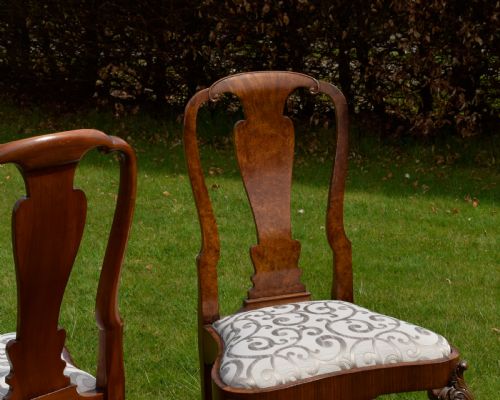 PAIR OF QUALITY WALNUT CHAIRS - ADDITIONAL PHOTO 15
