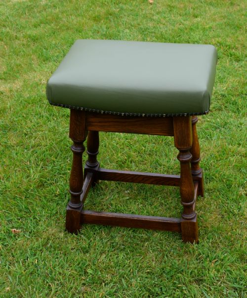 EARLY 20TH CENTURY OAK JOINT STOOL - ADDITIONAL PHOTO 5