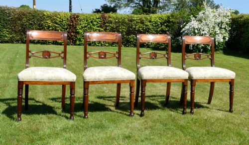 4 REGENCY DINING CHAIRS - ADDITIONAL PHOTO 2