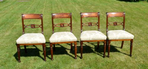 4 REGENCY DINING CHAIRS - ADDITIONAL PHOTO 4