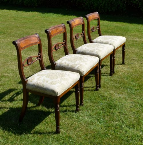 4 REGENCY DINING CHAIRS - ADDITIONAL PHOTO 5