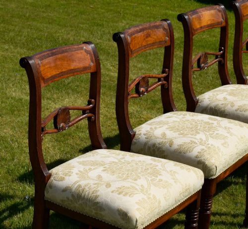 4 REGENCY DINING CHAIRS - ADDITIONAL PHOTO 6
