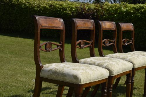 4 REGENCY DINING CHAIRS - ADDITIONAL PHOTO 11