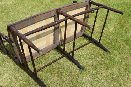 EDWARDIAN SETTEE COUCH WINDOW SEAT - ADDITIONAL PHOTO 9