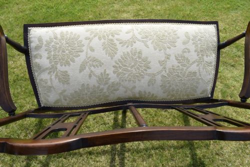 EDWARDIAN SETTEE COUCH WINDOW SEAT - ADDITIONAL PHOTO 13