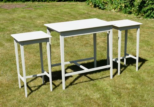 ARTS CRAFTS NEST OF 3 TABLES - ADDITIONAL PHOTO 1