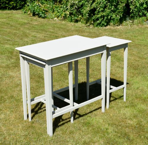 ARTS CRAFTS NEST OF 3 TABLES - ADDITIONAL PHOTO 5