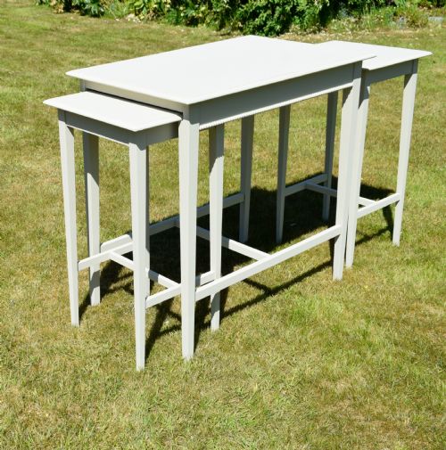 ARTS CRAFTS NEST OF 3 TABLES - ADDITIONAL PHOTO 6