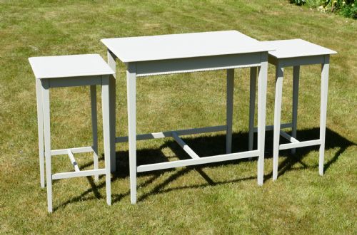 ARTS CRAFTS NEST OF 3 TABLES - ADDITIONAL PHOTO 11