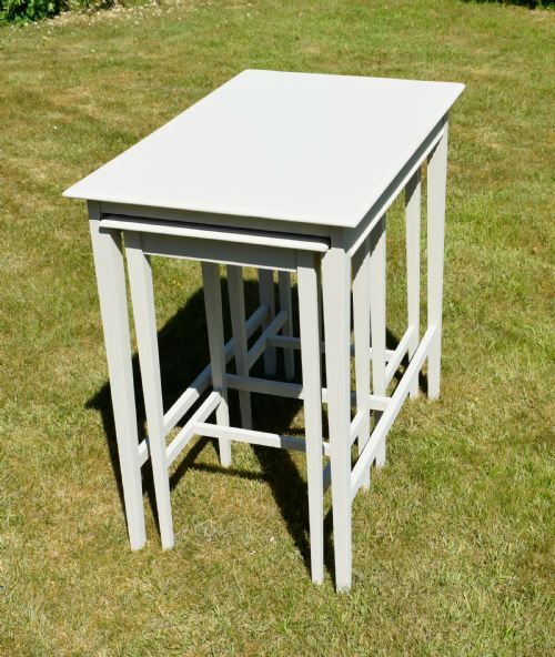 ARTS CRAFTS NEST OF 3 TABLES - ADDITIONAL PHOTO 19