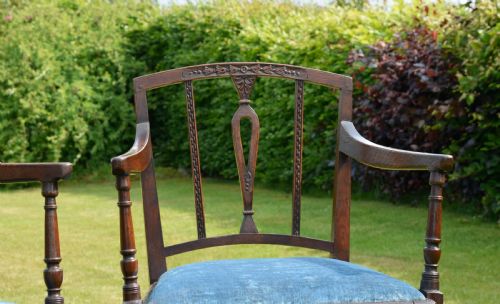 PAIR OF GEORGIAN OAK ARMCHAIRS - ADDITIONAL PHOTO 19