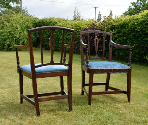 PAIR OF GEORGIAN OAK ARMCHAIRS - ADDITIONAL PHOTO 20