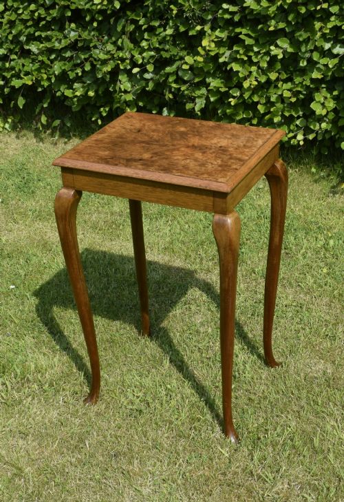 EARLY 20TH CENTURY BURR WALNUT LAMP TABLE - ADDITIONAL PHOTO 4