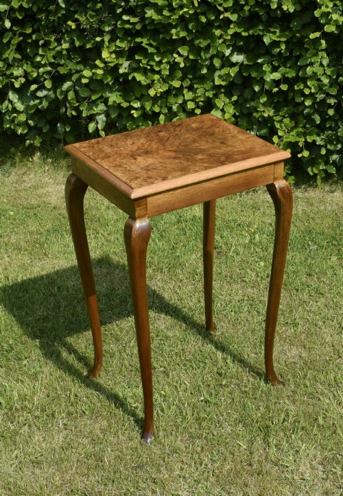 EARLY 20TH CENTURY BURR WALNUT LAMP TABLE - ADDITIONAL PHOTO 5