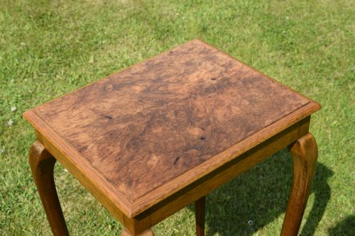 EARLY 20TH CENTURY BURR WALNUT LAMP TABLE - ADDITIONAL PHOTO 10