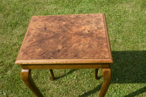 EARLY 20TH CENTURY BURR WALNUT LAMP TABLE - ADDITIONAL PHOTO 11
