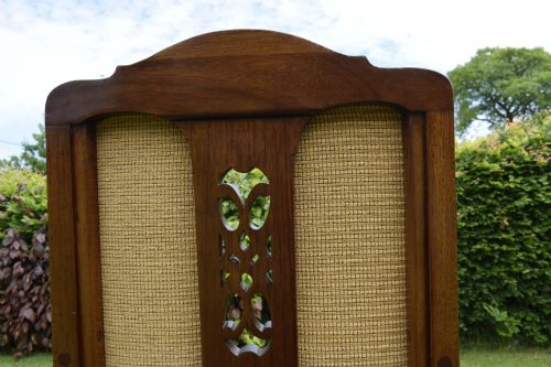 EDWARDIAN MAHOGANY INLAID ROCKING CHAIR - ADDITIONAL PHOTO 5